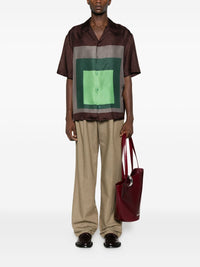 Loewe Men Printed Silk Shirt