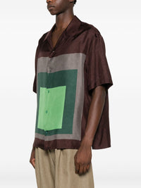 Loewe Men Printed Silk Shirt