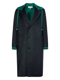 Loewe Men Wool And Cashmere Blend Hooded Coat