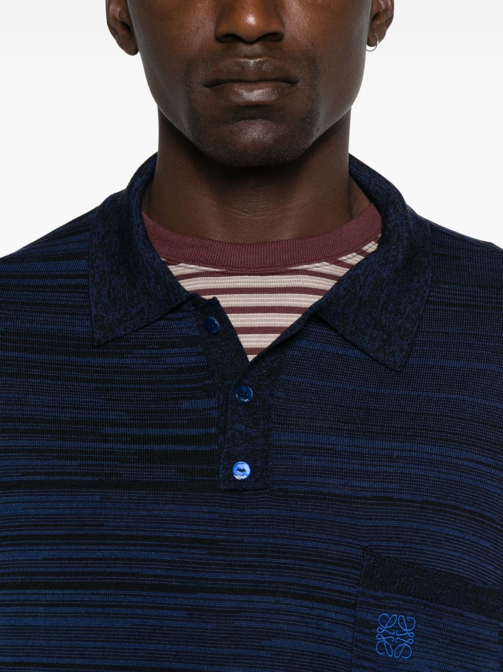 LOEWE Loewe Men Anagram Wool Polo Shirt