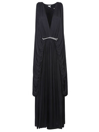 LOEWE Loewe Women Silk Draped Long Dress