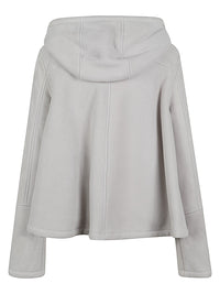 Loewe Women Leather Hooded Jacket