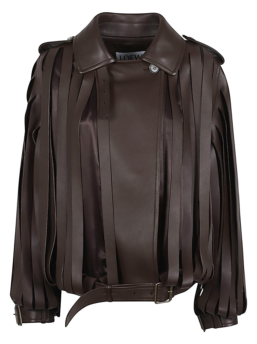 LOEWE Loewe Women Leather Belted Jacket