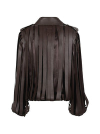 LOEWE Loewe Women Leather Belted Jacket