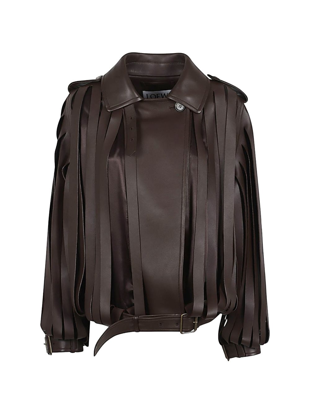 LOEWE Loewe Women Leather Belted Jacket