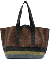 Loewe Men Fold Rafia Tote Bag