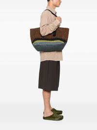Loewe Men Fold Rafia Tote Bag