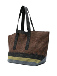 Loewe Men Fold Rafia Tote Bag
