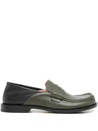 Loewe Men Campo Leather Loafers