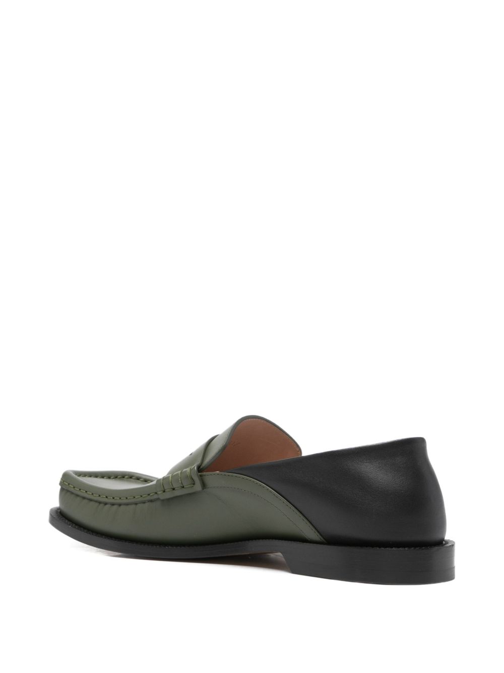 Loewe Men Campo Leather Loafers