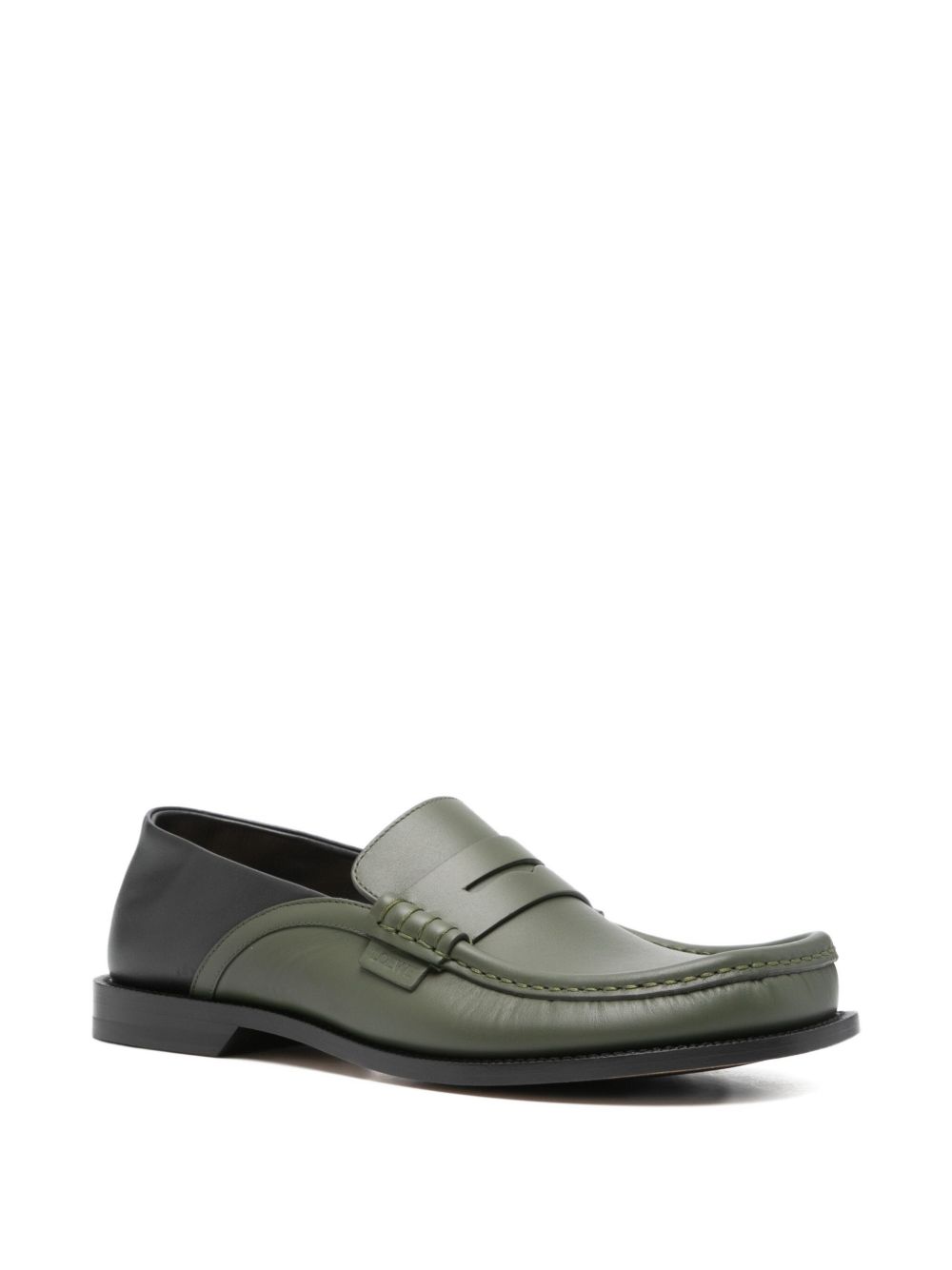 Loewe Men Campo Leather Loafers