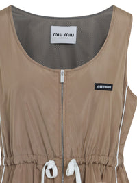 Miu Miu Women Silk Blend Mini Dress
