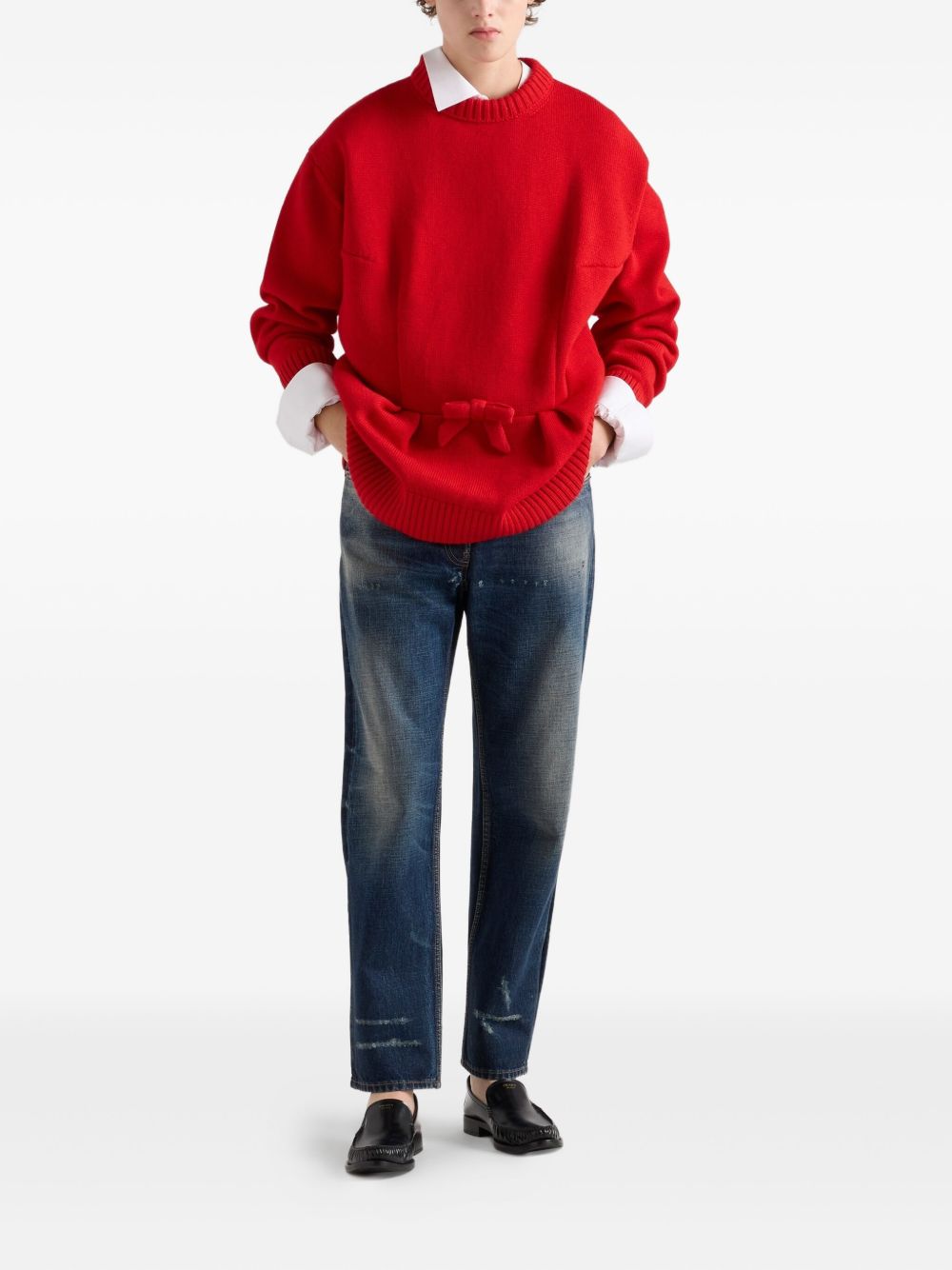 Prada Women Wool Crewneck Sweater