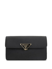 Prada Women Prada Arqué Saffiano Leather Shoulder Bag