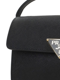 Prada Women Prada Arqué Saffiano Leather Shoulder Bag