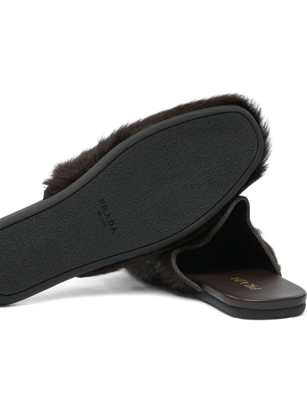 Prada Women Leather Slippers