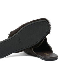 Prada Women Leather Slippers