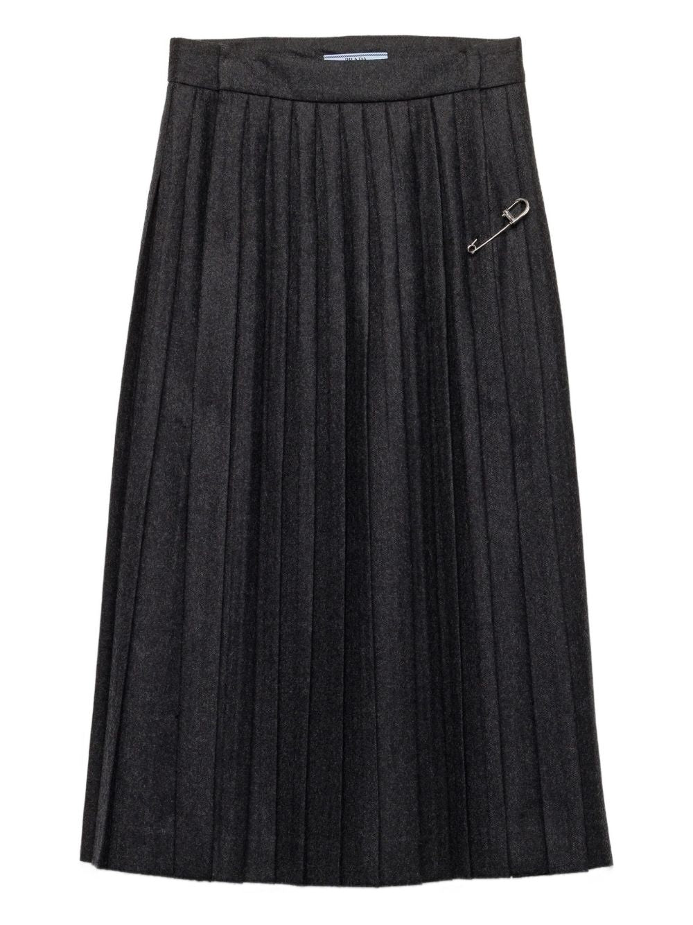 Prada Women Flannel Pleated Skirt