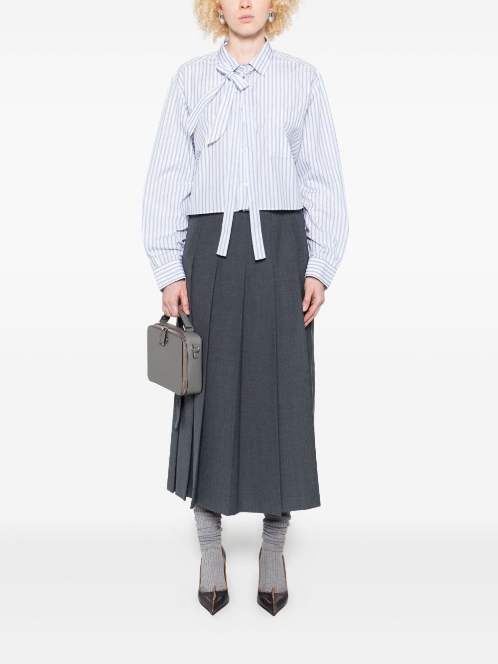 Prada Women Striped Cotton Shirt