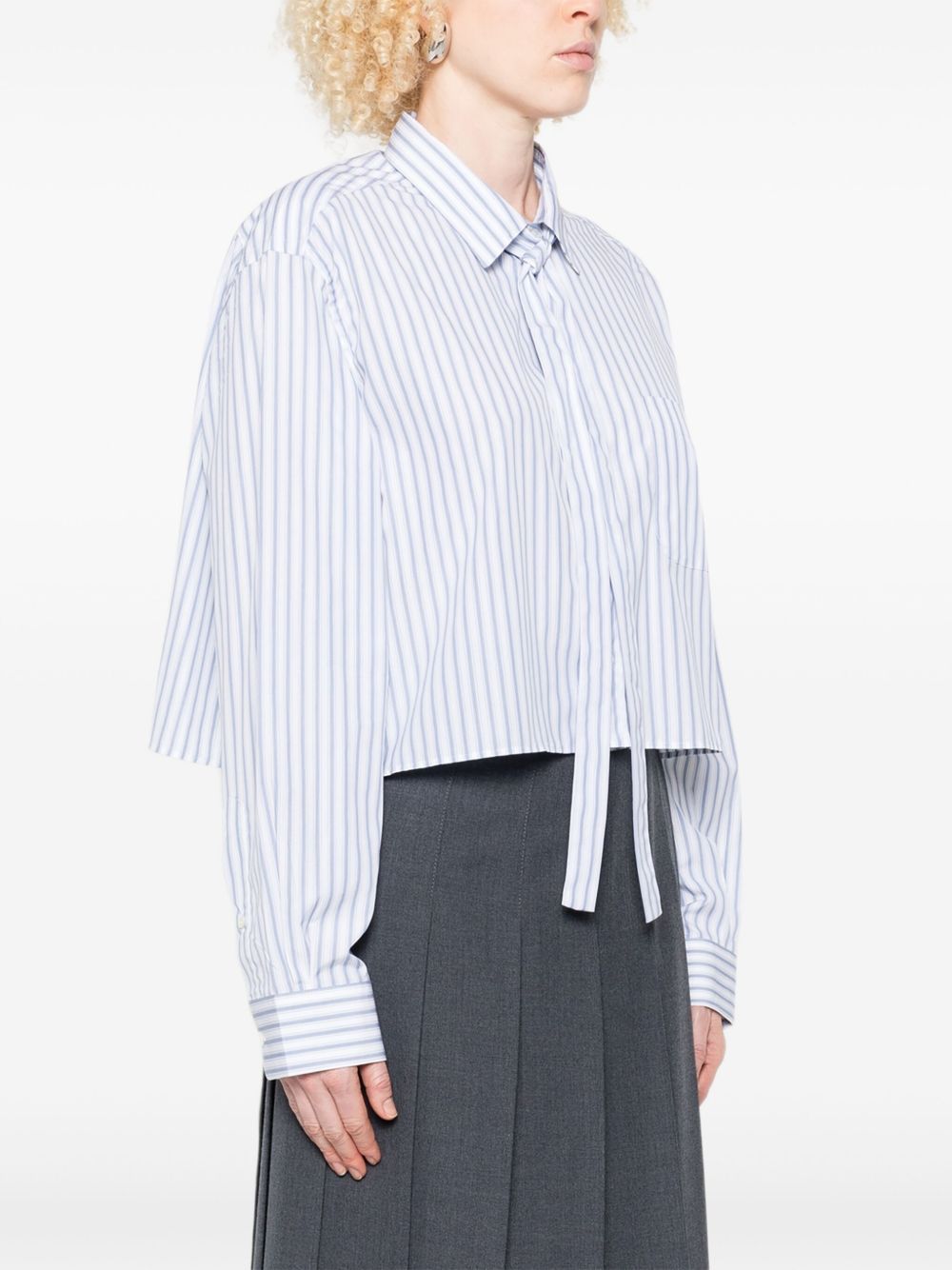 Prada Women Striped Cotton Shirt