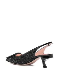 Roger Vivier Women Tweed Slingback Pumps