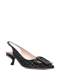Roger Vivier Women Tweed Slingback Pumps
