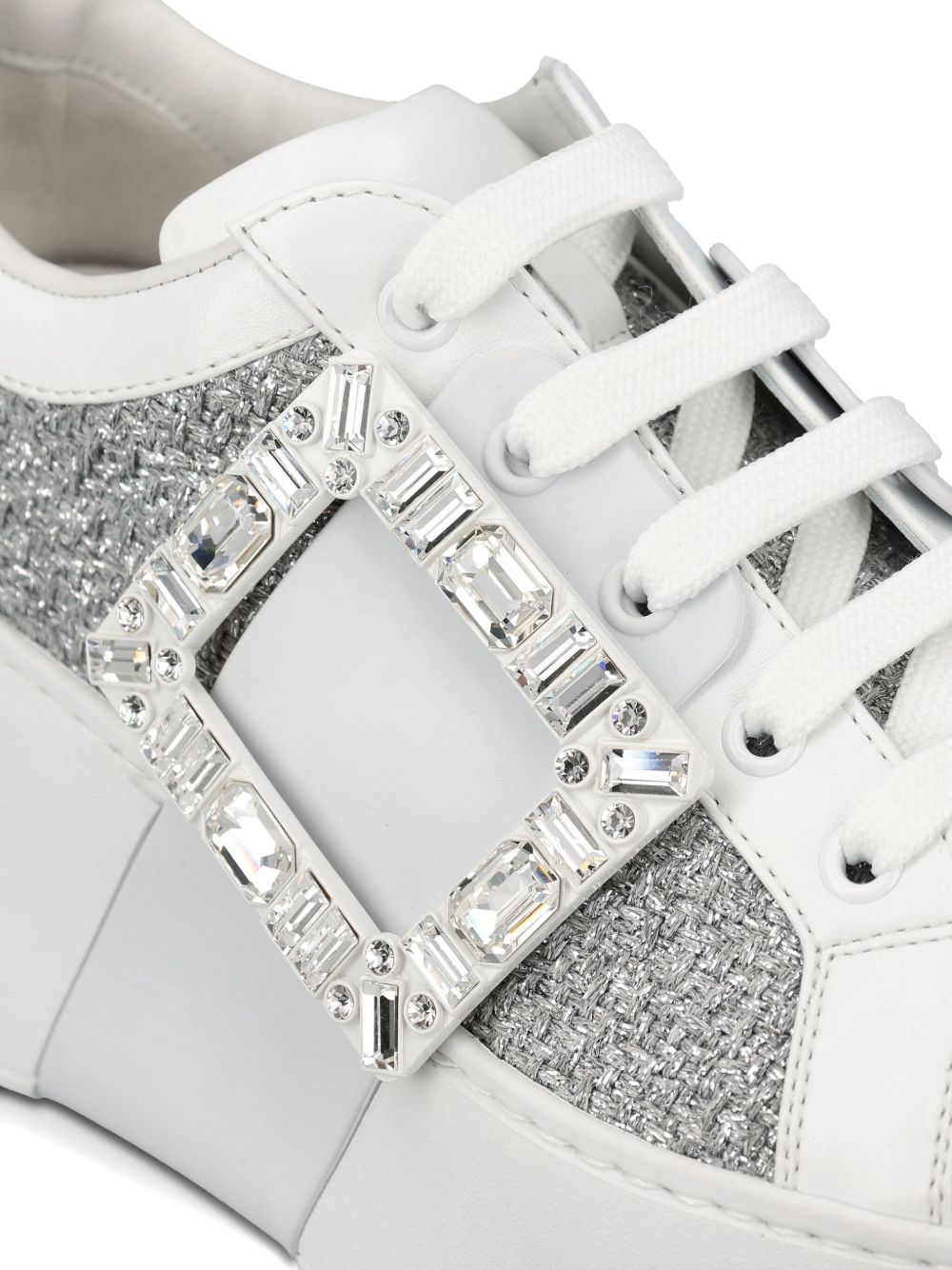 Roger Vivier Women Viv Skate High Strass Sneakers
