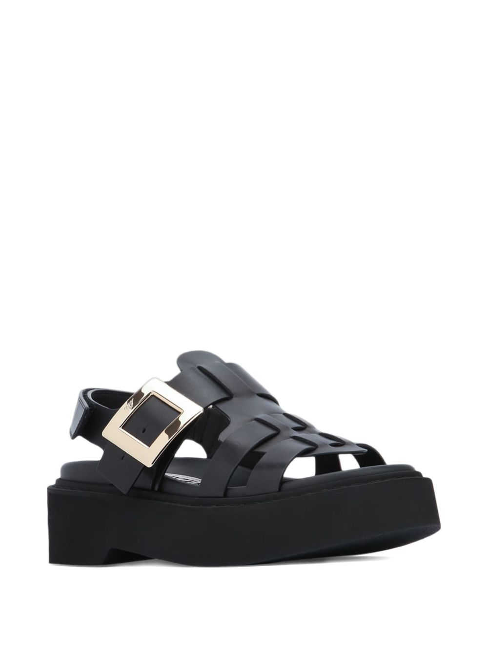 ROGER VIVIER Roger Vivier Women Viv Rangers Leather Sandals