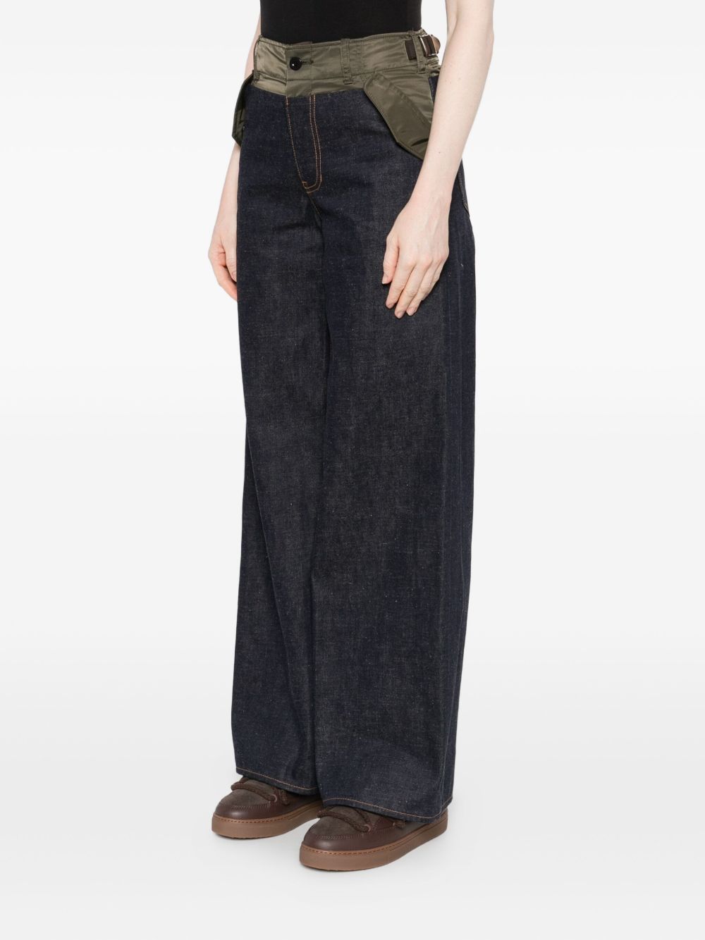 Sacai Women Denim Cotton Jeans