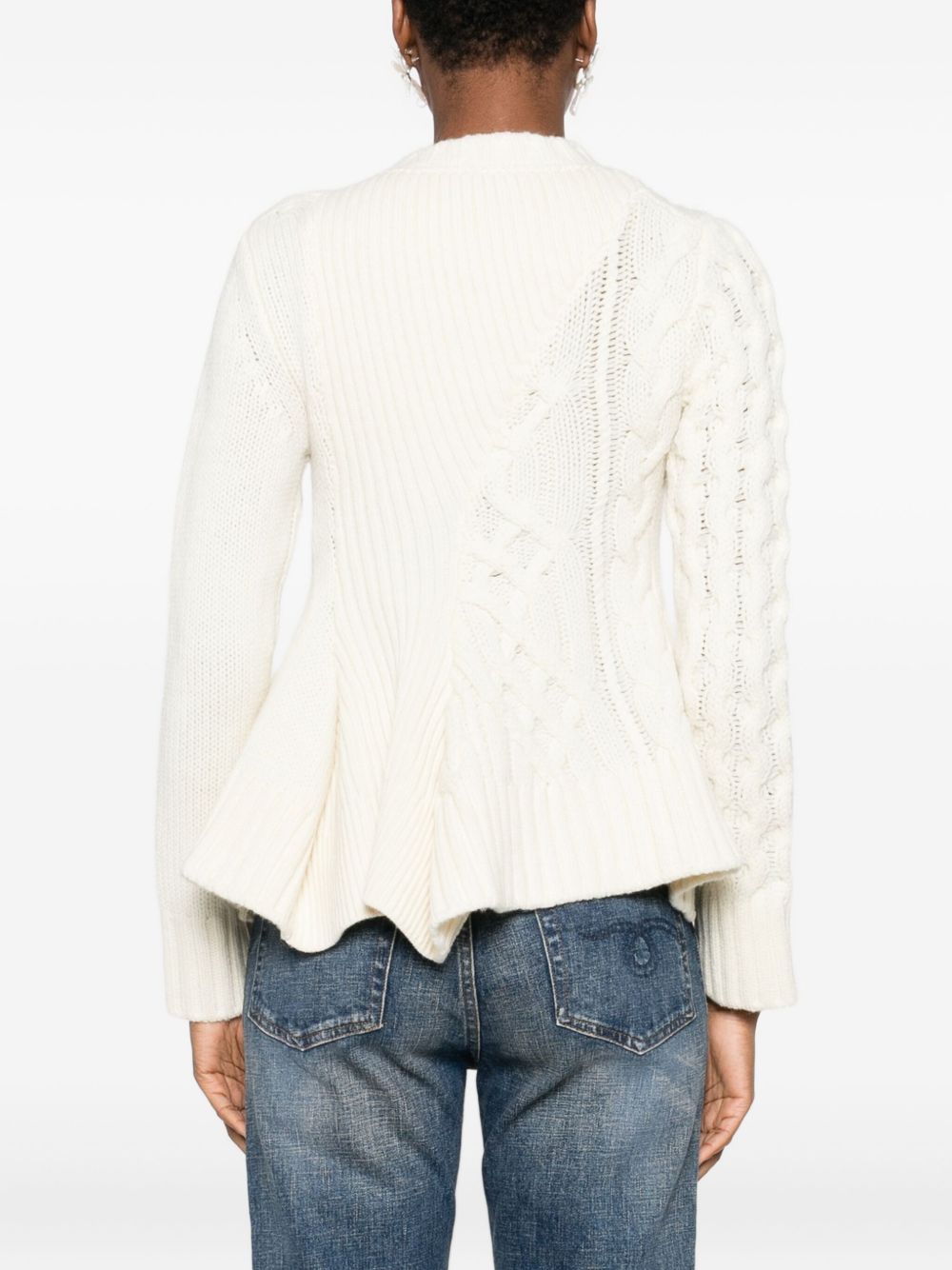 SACAI Sacai Women Wool Crewneck Sweater