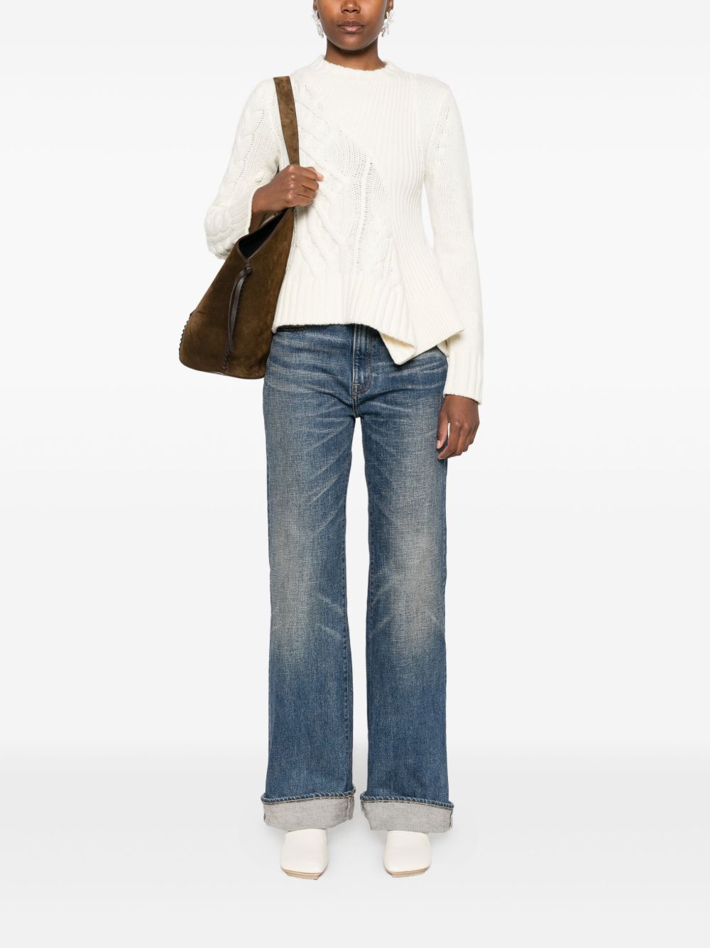 SACAI Sacai Women Wool Crewneck Sweater