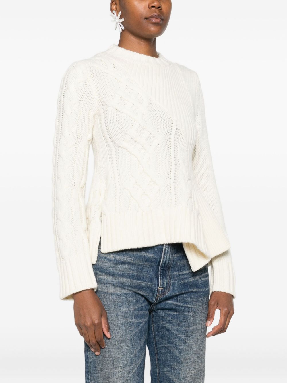 SACAI Sacai Women Wool Crewneck Sweater
