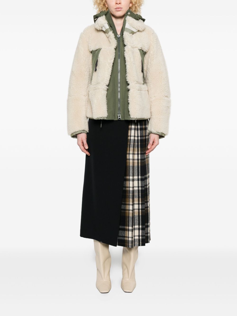 SACAI Sacai Women Shearling Blouson Jacket