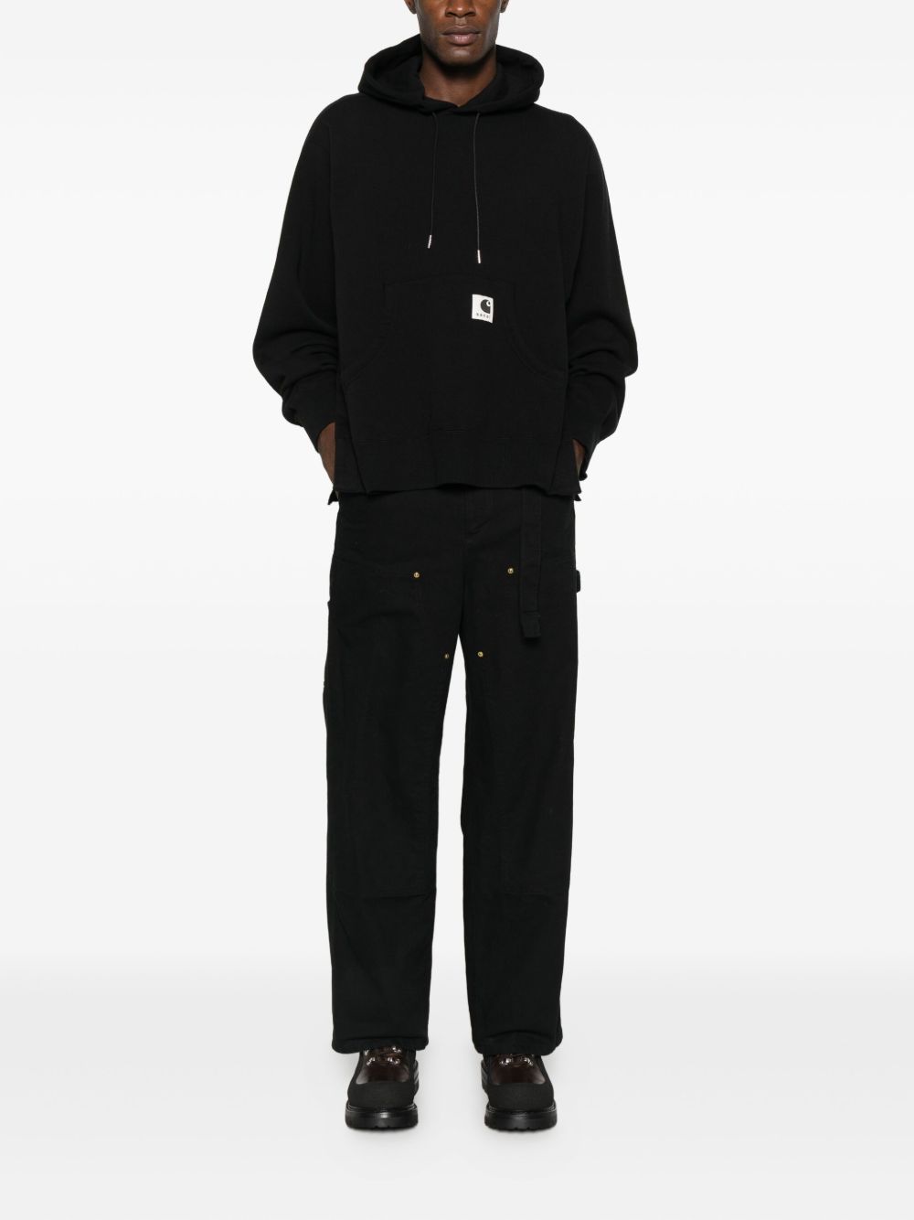 SACAI X CARHARTT WIP Sacai X Carhartt Wip Men Logo Cotton Hoodie
