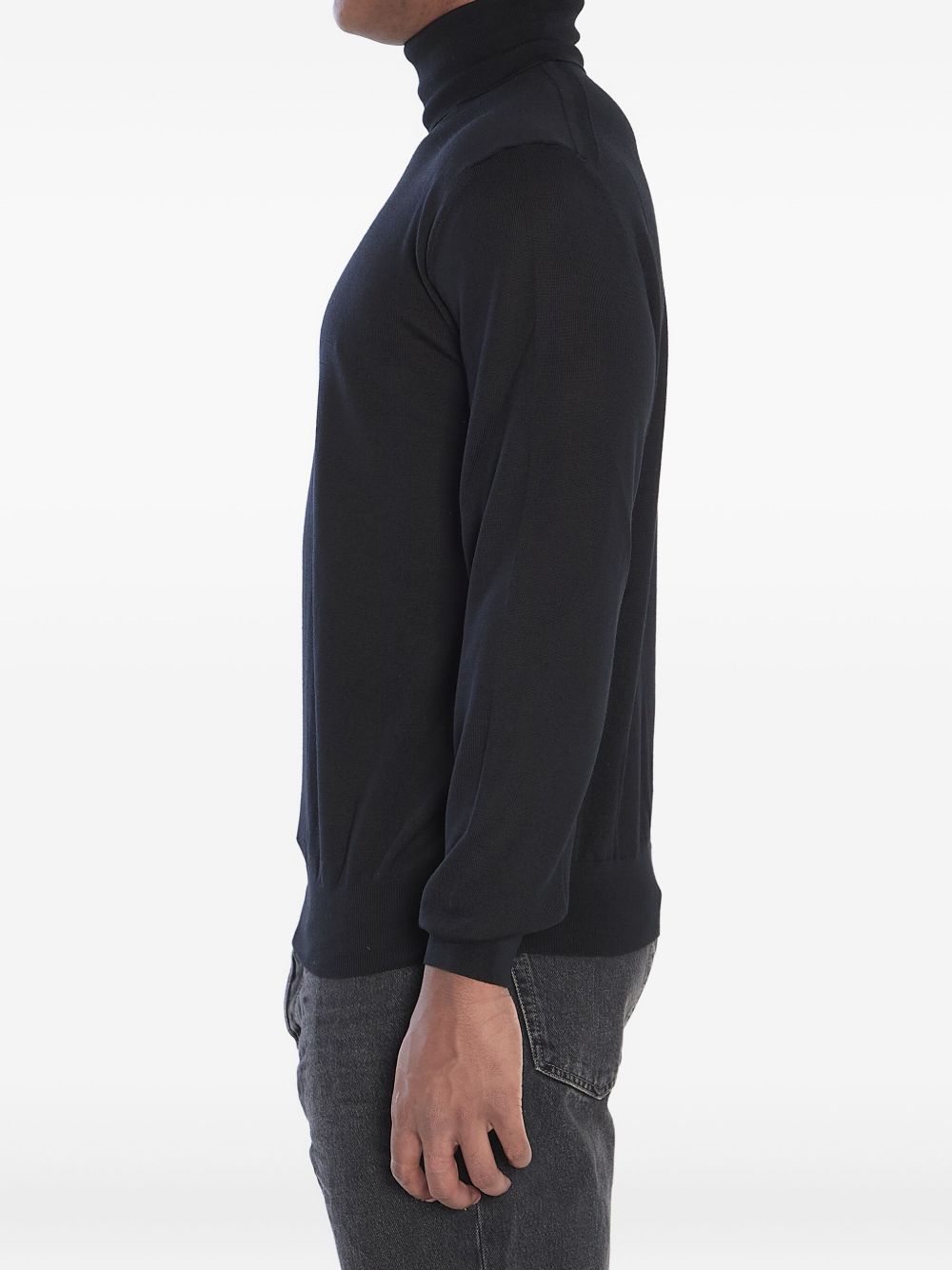 Saint Laurent Men Wool Turtle-Neck Sweater