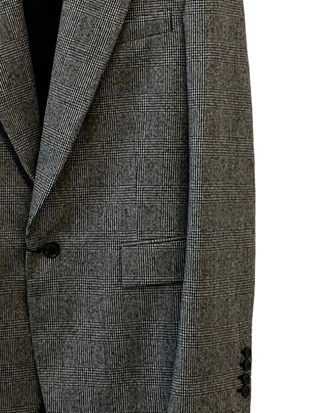 Saint Laurent Men Flannel Single-Breasted Jacket