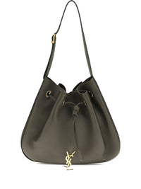 Saint Laurent Women Paris Vii Small Leather Hobo Bag