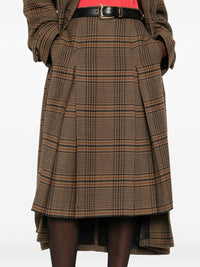 Saint Laurent Women Wool Cashmere Midi Skirt