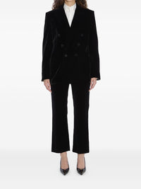 Saint Laurent Women Velvet Doulbe-Breasted Jacket
