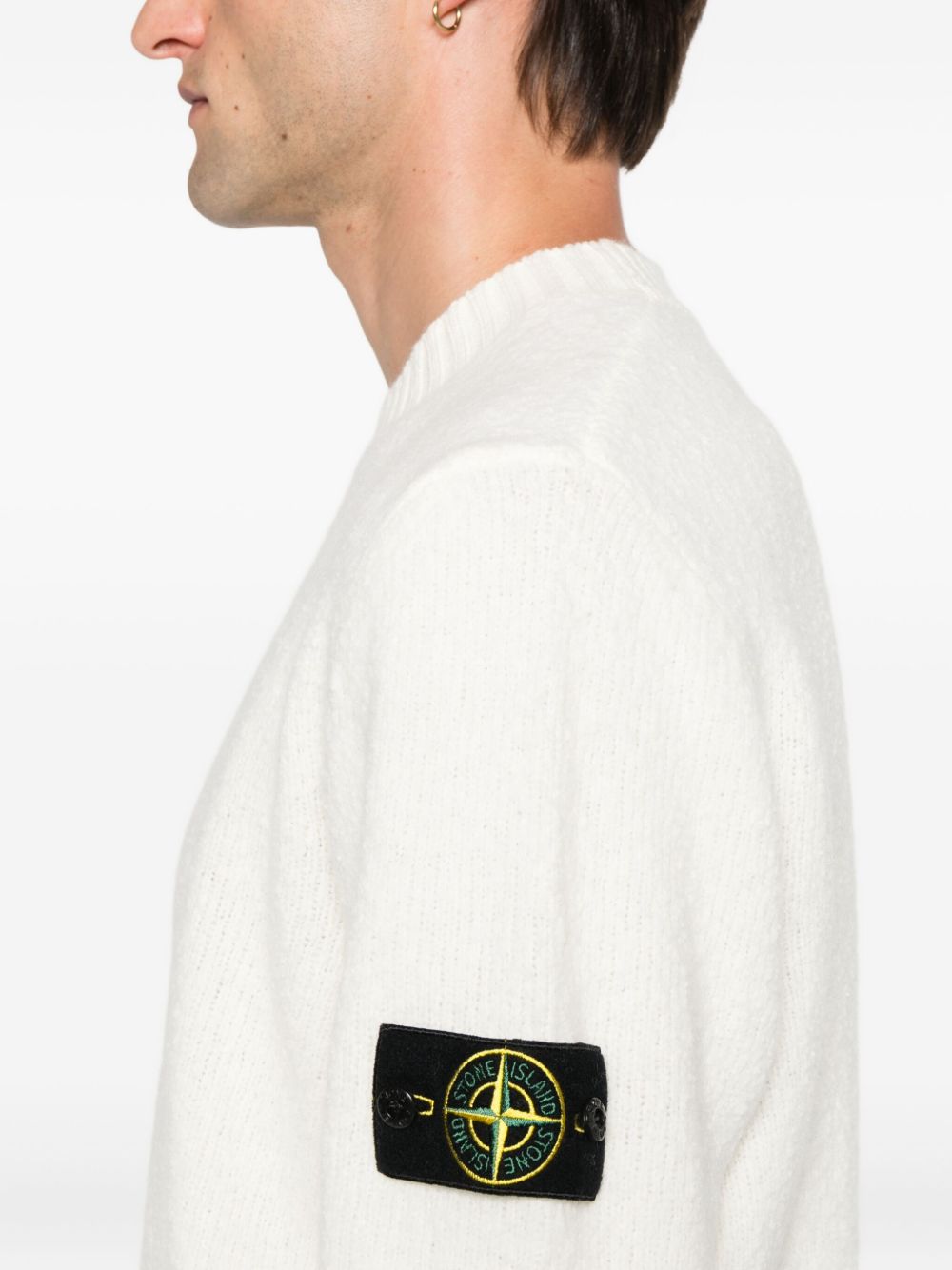 Stone Island Men Wool Blend Crewneck Sweater