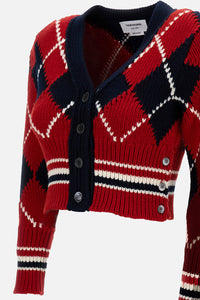 Thom Browne Thom Browne Women Argyle Jersey Cardigan