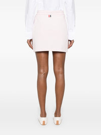 Thom Browne Women 4Bar Cotton Mini Skirt