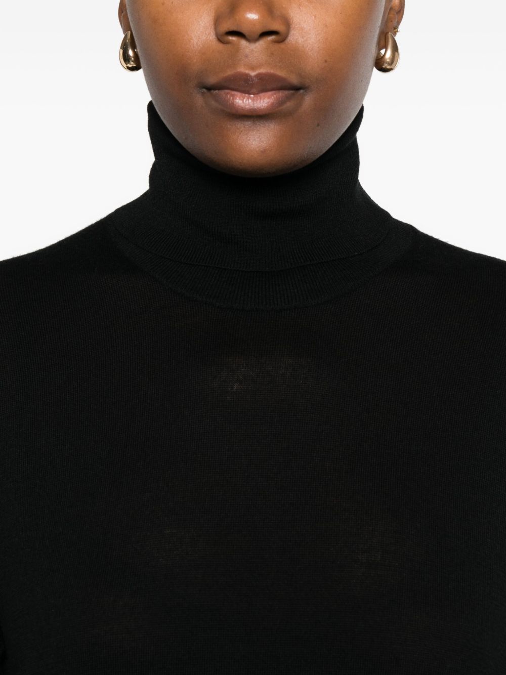 Toteme Women Wool Turtle-Neck Midi Dress