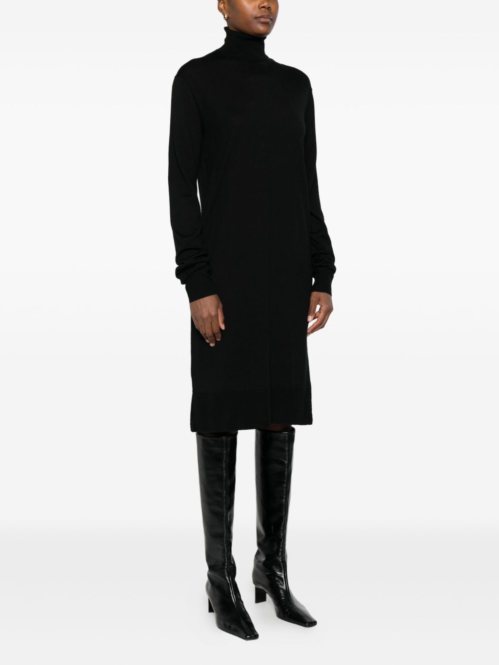 Toteme Women Wool Turtle-Neck Midi Dress