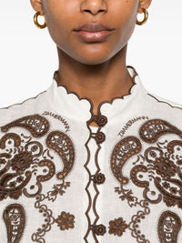 Zimmermann Women Ascension Embroidered Shirt