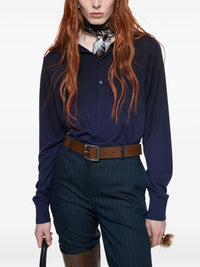 ACNE STUDIOS Acne Studios Women Silk Layered Polo Shirt
