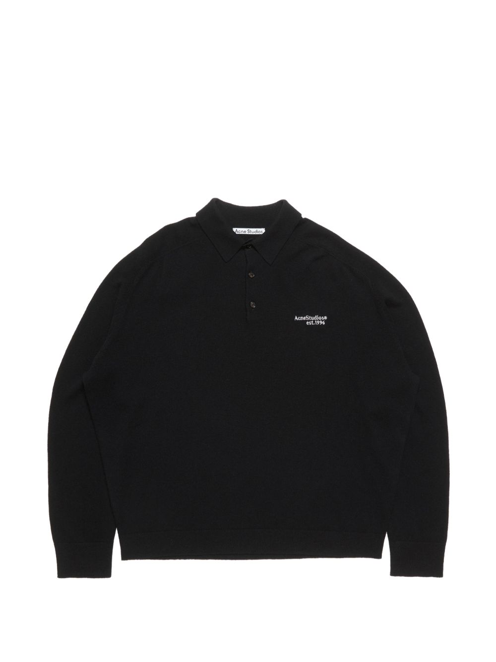 Acne Studios Men Logo Wool Polo Shirt