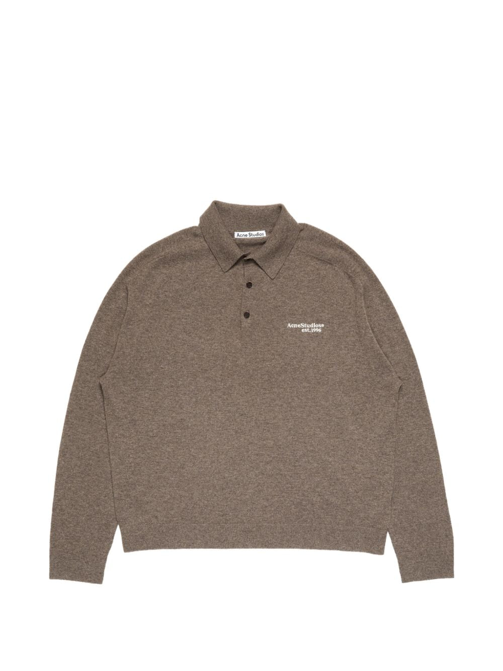 Acne Studios Men Logo Wool Polo Shirt