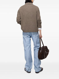 Acne Studios Men Logo Wool Polo Shirt