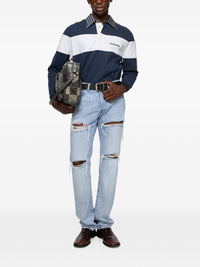 Acne Studios Men Logo Cotton Polo Shirt